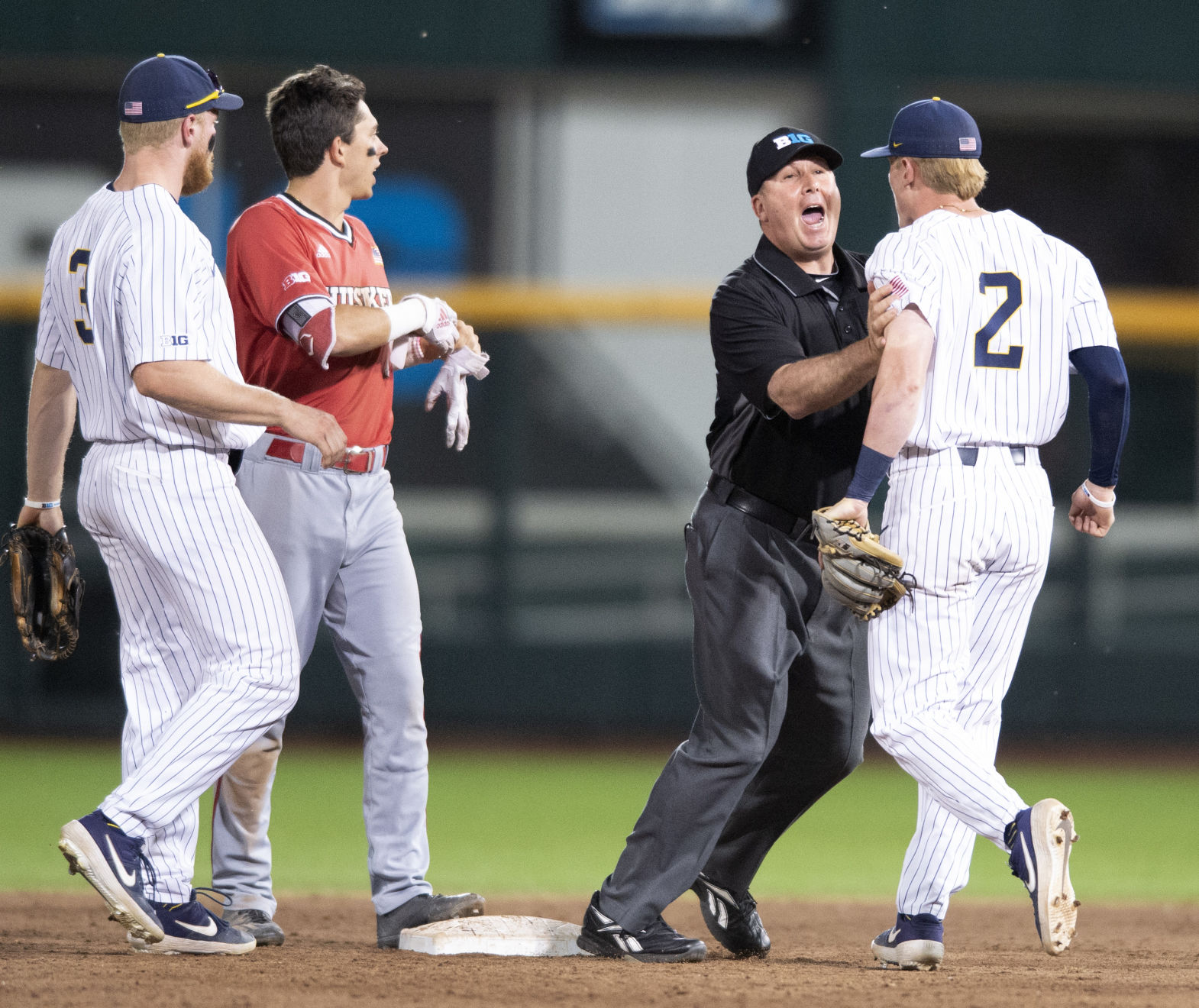 Nebraska vs. Michigan, second game, 5.25